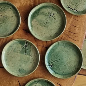 Talerzyk ceramiczny Dąb